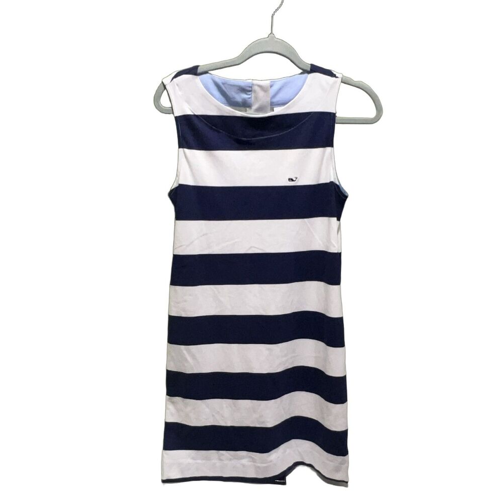 Vineyard Vines x Target Striped Womens XS Navy White Whale Nautical Dress